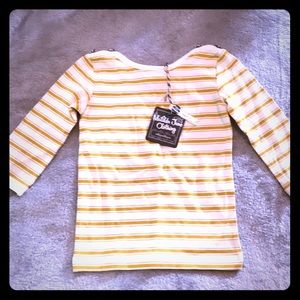 Matilda Jane mustard stripe top